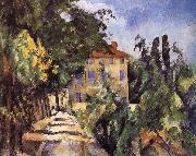 Paul Cezanne, red roof houses